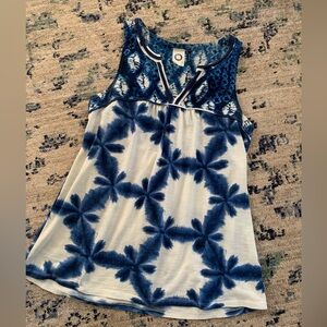 Anthropologie Akemi  + Kin Blue Multi Top